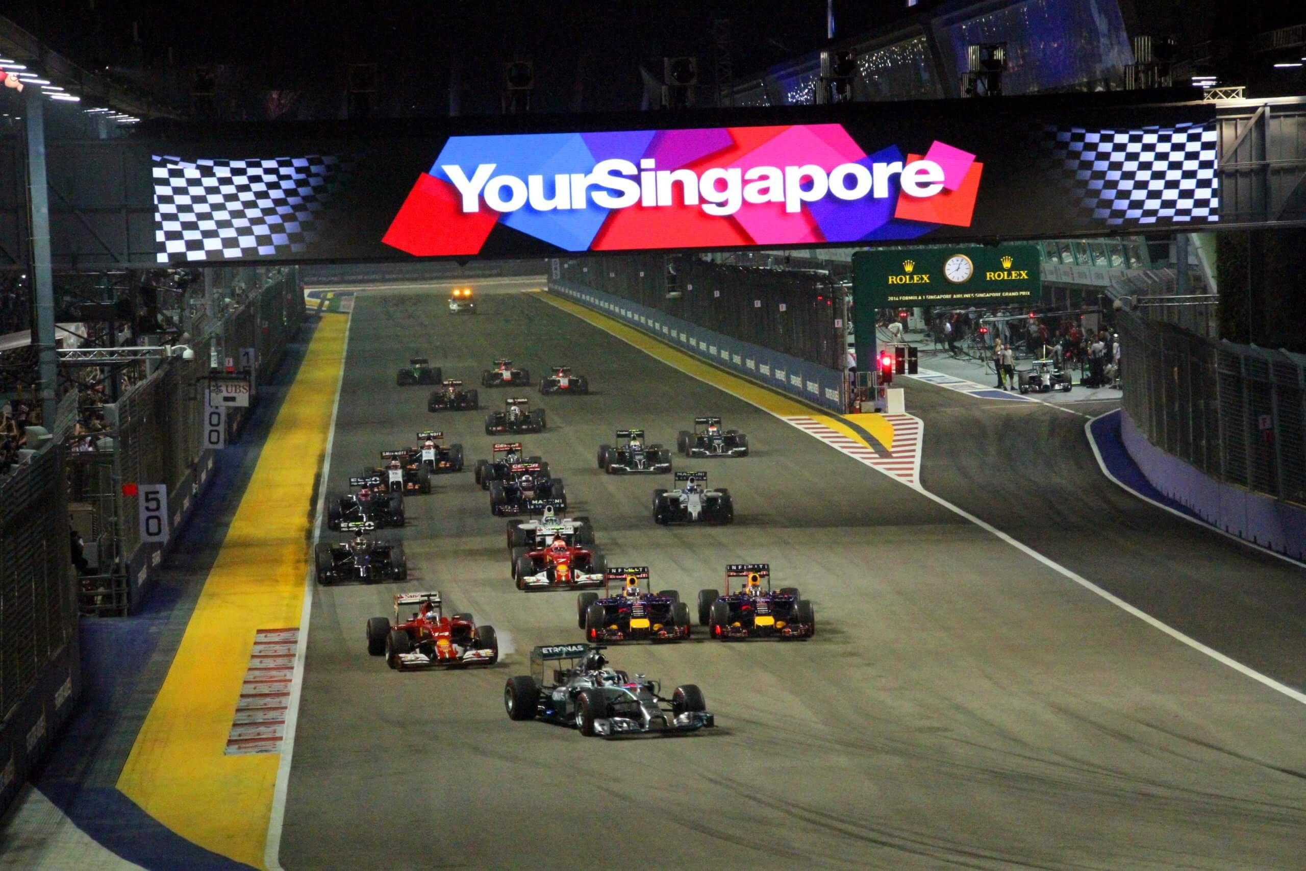 Départ du Grand Prix de Singapour